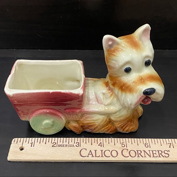 Vintage Scottie Dog Adorable Ceramic Planter - Picture 9 of 13